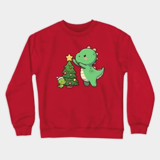 T-Rex Christmas Crewneck Sweatshirt
